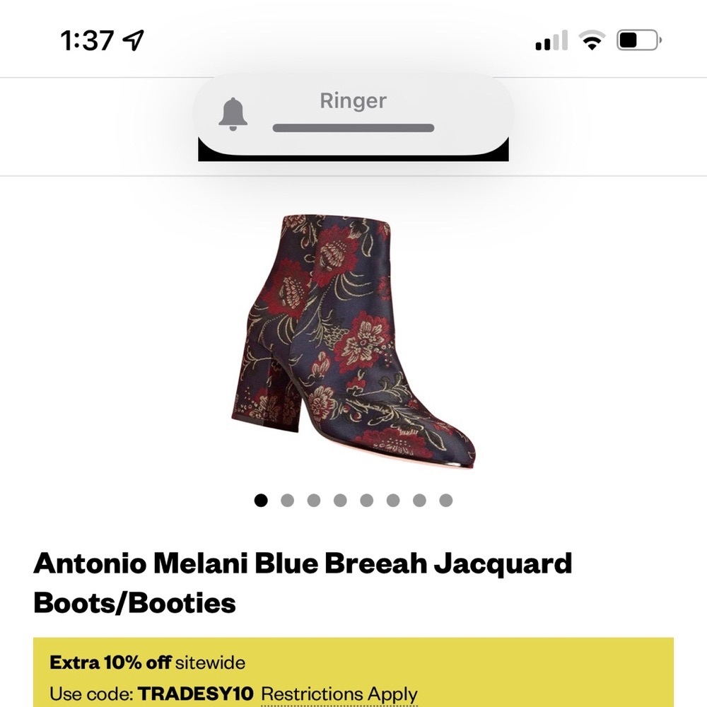 ‼️ SOLD‼️ Antonio Melani Breeah Jacquard Booties